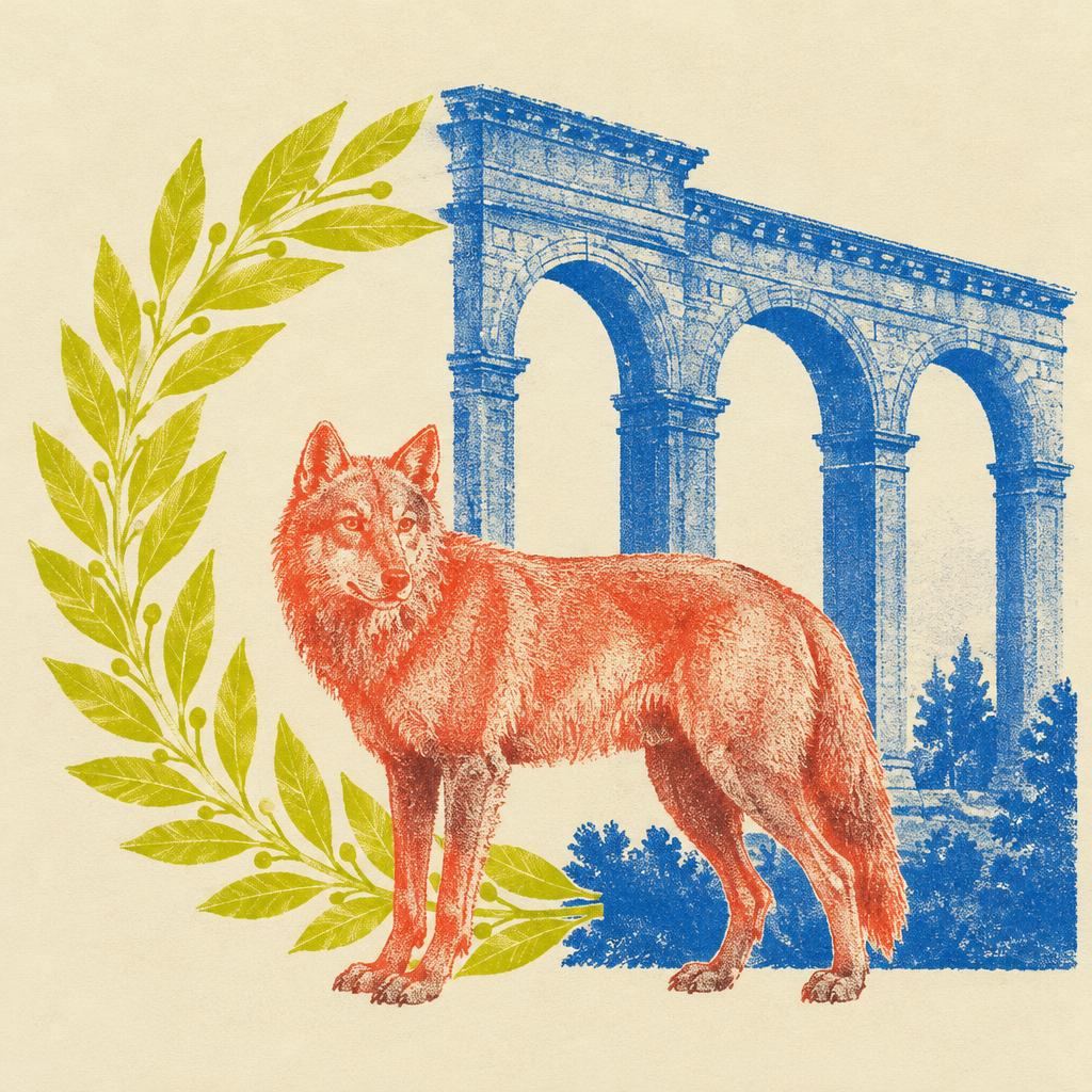 Riso illustration for Roman mythology