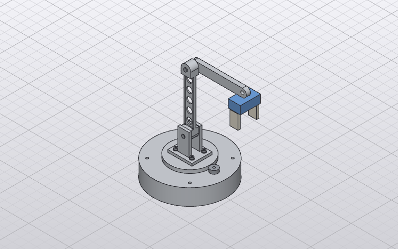 Kestrel swings 90 degrees, reaches down, closes its gripper, lifts and returns